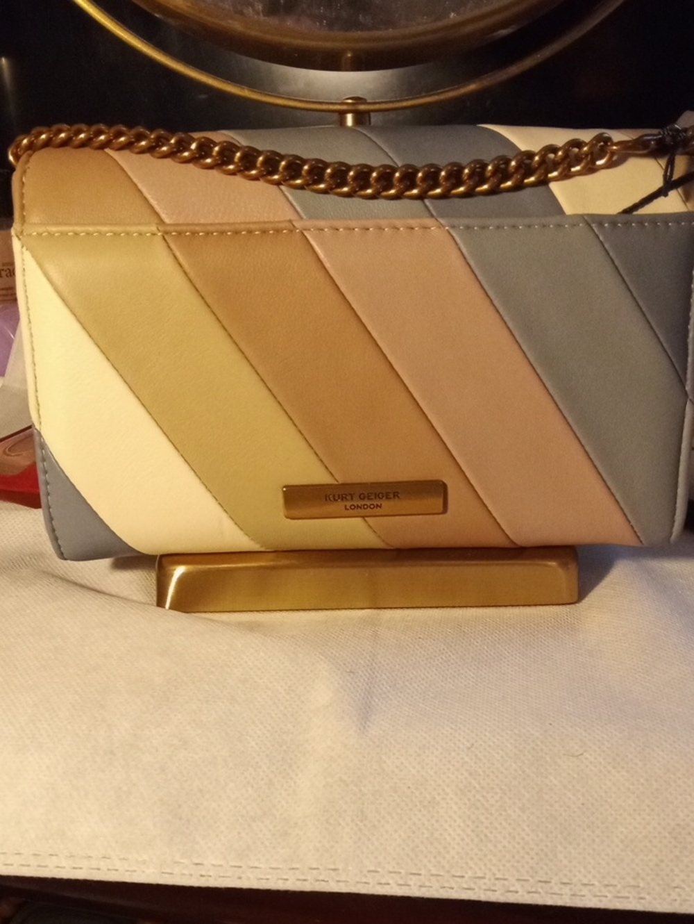 Kurt Geiger london leather crossbody.Blue multicolor. - Picture 3 of 8